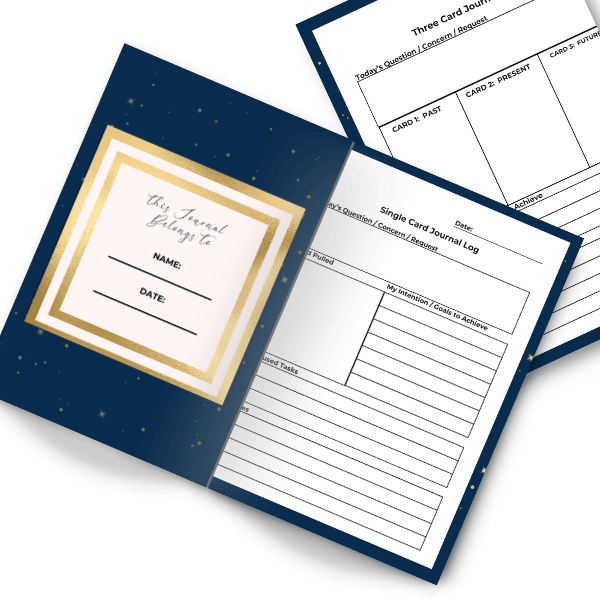 Single-card-pull-page-and-This-Journal-Belongs-to-Page-inside-the-Journal-Reading-Log-for-Be-Empowered-Card-Deck